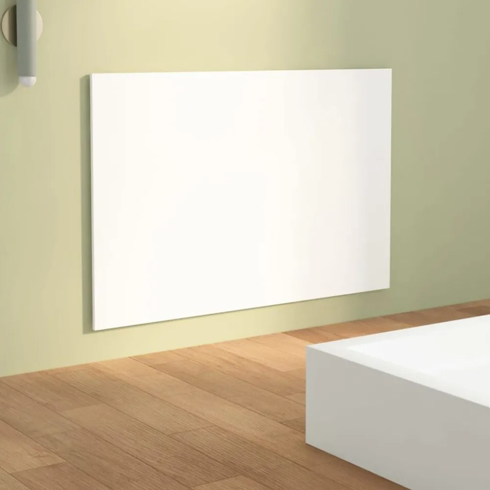 vidaXL Cabecero de cama madera contrachapada 120x1,5x80 cm Blanco Hot