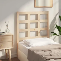 vidaXL Cabecero de cama madera maciza de pino 80,5x4x100 cm Natural Clearance