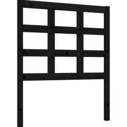 vidaXL Cabecero de cama madera maciza de pino 80,5x4x100 cm Negro New