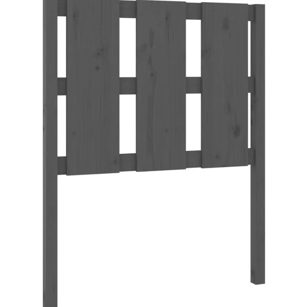 vidaXL Camas Y Accesorios-Cabecero de cama madera maciza de pino 80,5x4x100 cm