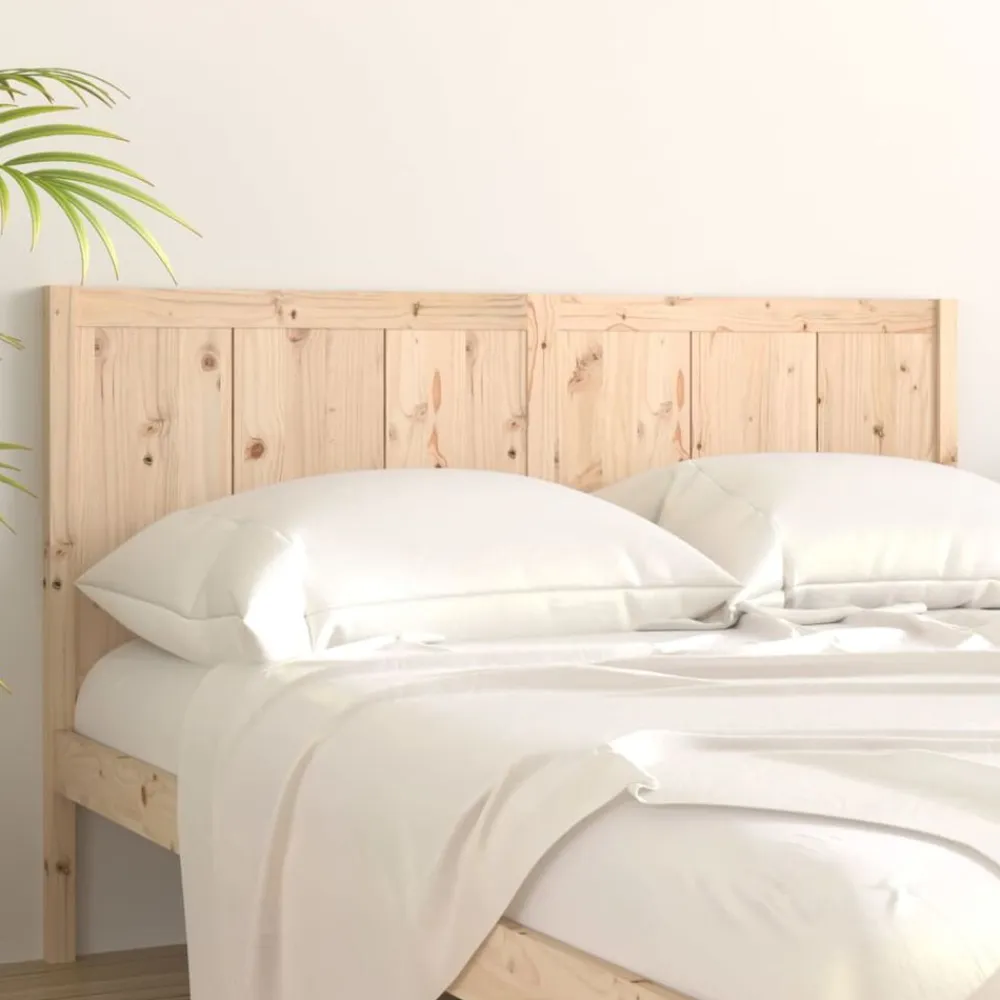 vidaXL Camas Y Accesorios-Cabecero de cama madera maciza de pino 125,5x4x100 cm