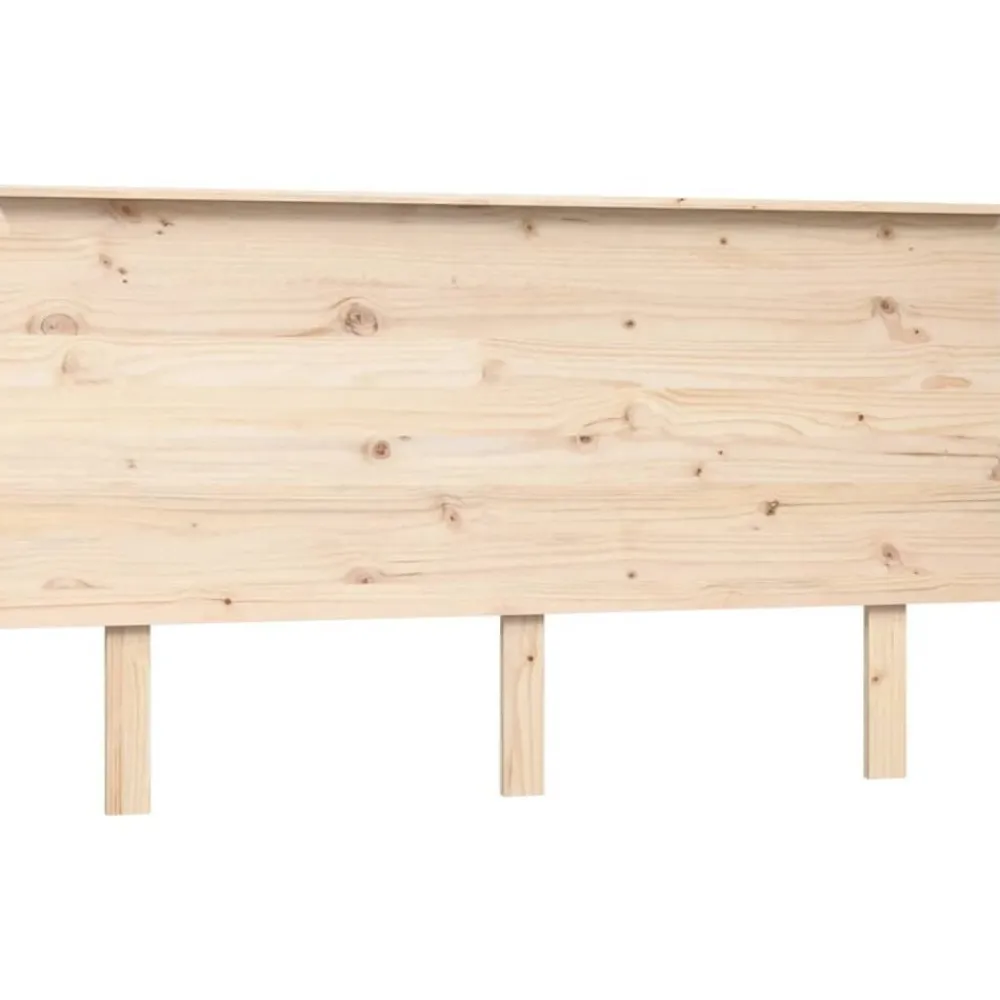 vidaXL Cabecero de cama madera maciza de pino 144x6x82,5 cm Natural Discount