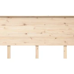 vidaXL Cabecero de cama madera maciza de pino 144x6x82,5 cm Natural Discount