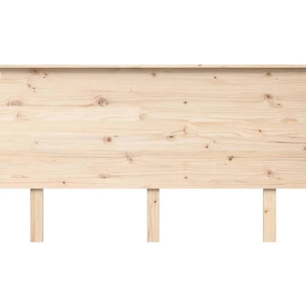 vidaXL Cabecero de cama madera maciza de pino 144x6x82,5 cm Natural Discount