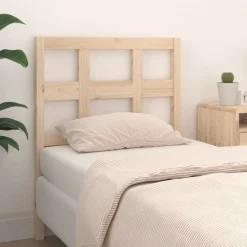 vidaXL Camas Y Accesorios-Cabecero de cama madera maciza de pino 95,5x4x100 cm