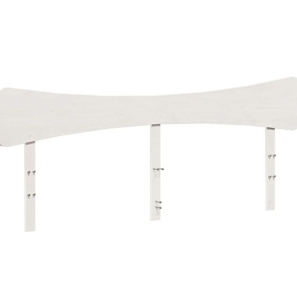 vidaXL Cabecero de cama madera maciza de pino 200 cm Blanco Best