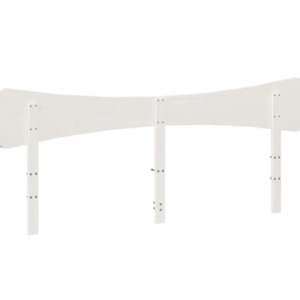 vidaXL Cabecero de cama madera maciza de pino 200 cm Blanco Best