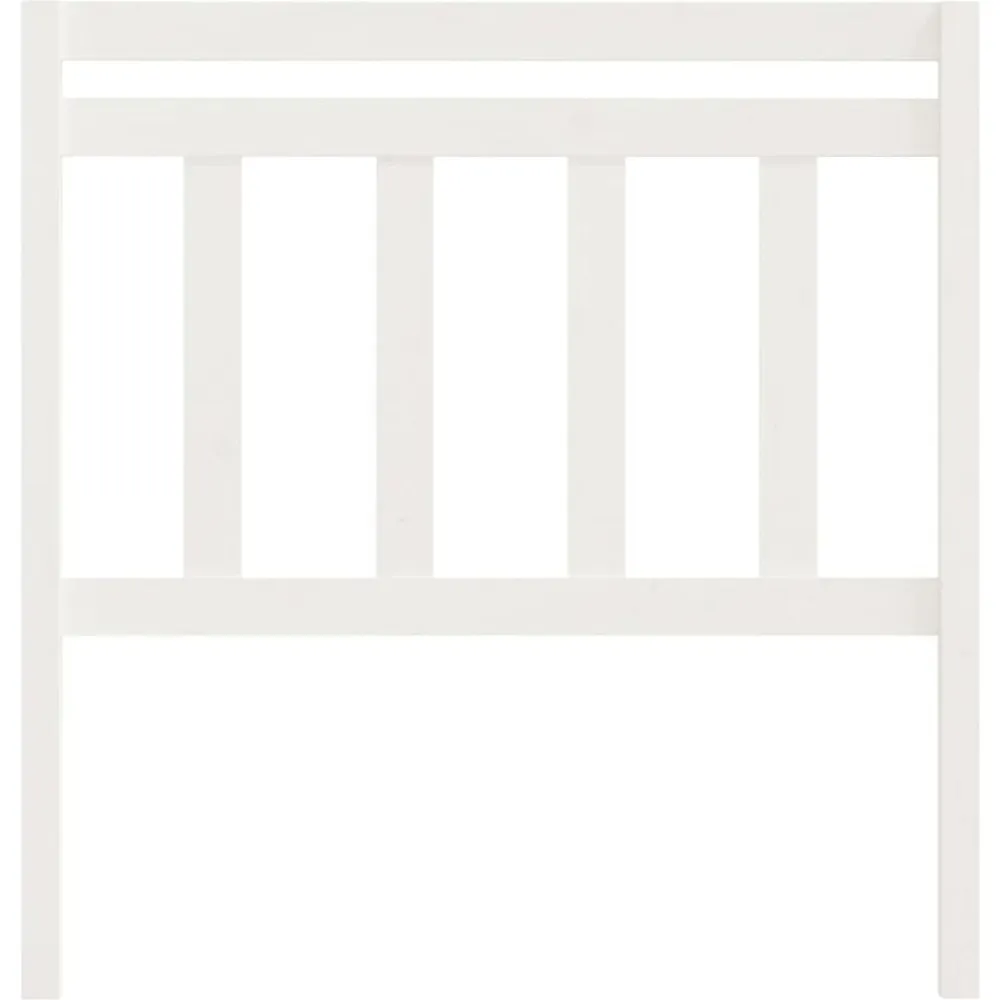 vidaXL Cabecero de cama madera maciza de pino 96x4x100 cm Blanco Discount