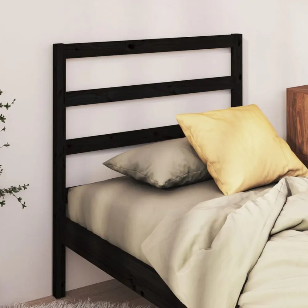 vidaXL Camas Y Accesorios-Cabecero de cama madera maciza de pino 81x4x100 cm