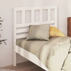 vidaXL Camas Y Accesorios-Cabecero de cama madera maciza de pino 81x4x100 cm