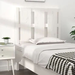vidaXL Camas Y Accesorios-Cabecero de cama madera maciza de pino 80,5x4x100 cm