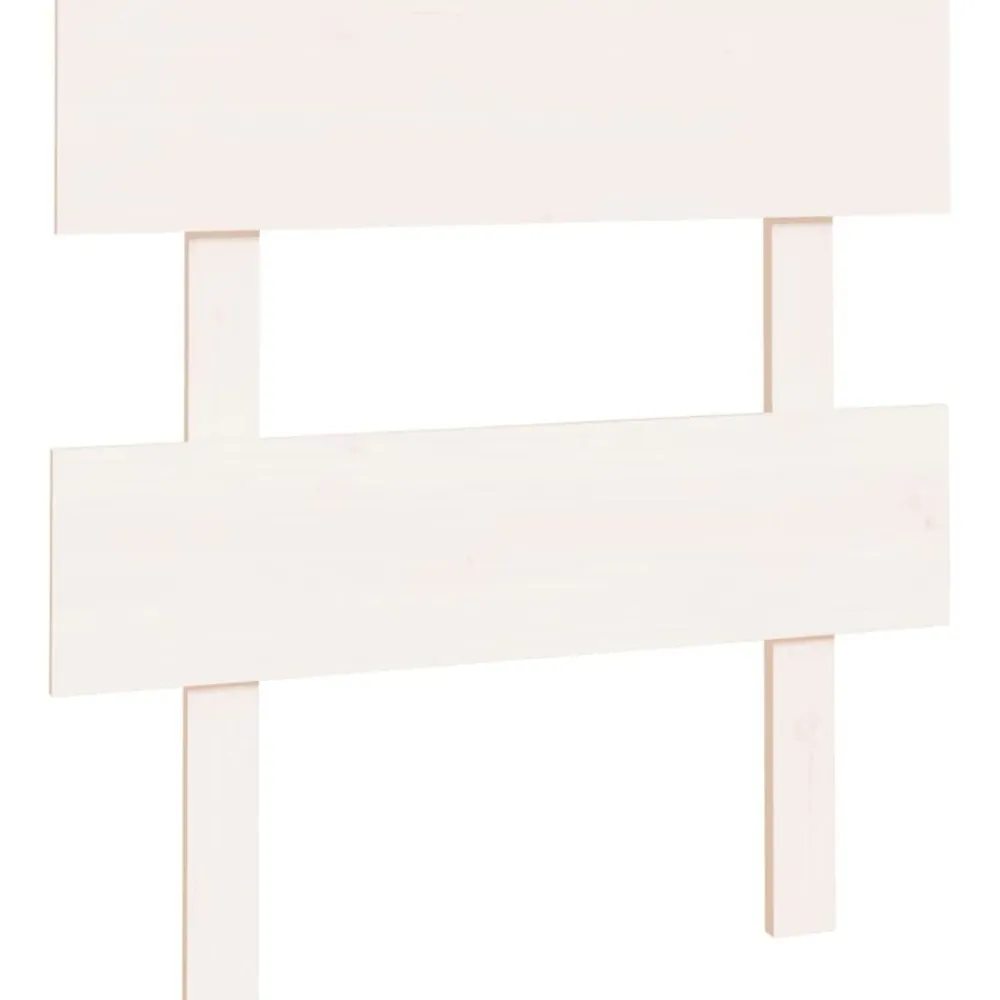 vidaXL Cabecero de cama madera maciza de pino 93,5x3x81 cm Blanco Hot