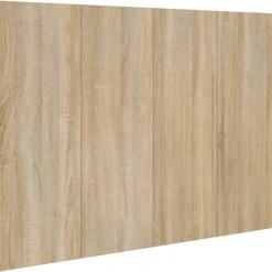 vidaXL Camas Y Accesorios-Cabecero de cama madera contrachapada Sonoma 120x1,5x80 cm