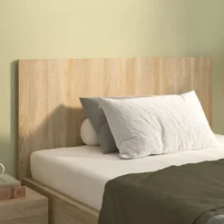 vidaXL Camas Y Accesorios-Cabecero de cama madera contrachapada Sonoma 120x1,5x80 cm