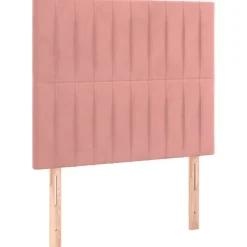 vidaXL Cabecero de cama 80x5x118/128 cm Terciopelo Rosa Sale
