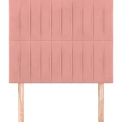 vidaXL Cabecero de cama 80x5x118/128 cm Terciopelo Rosa Sale