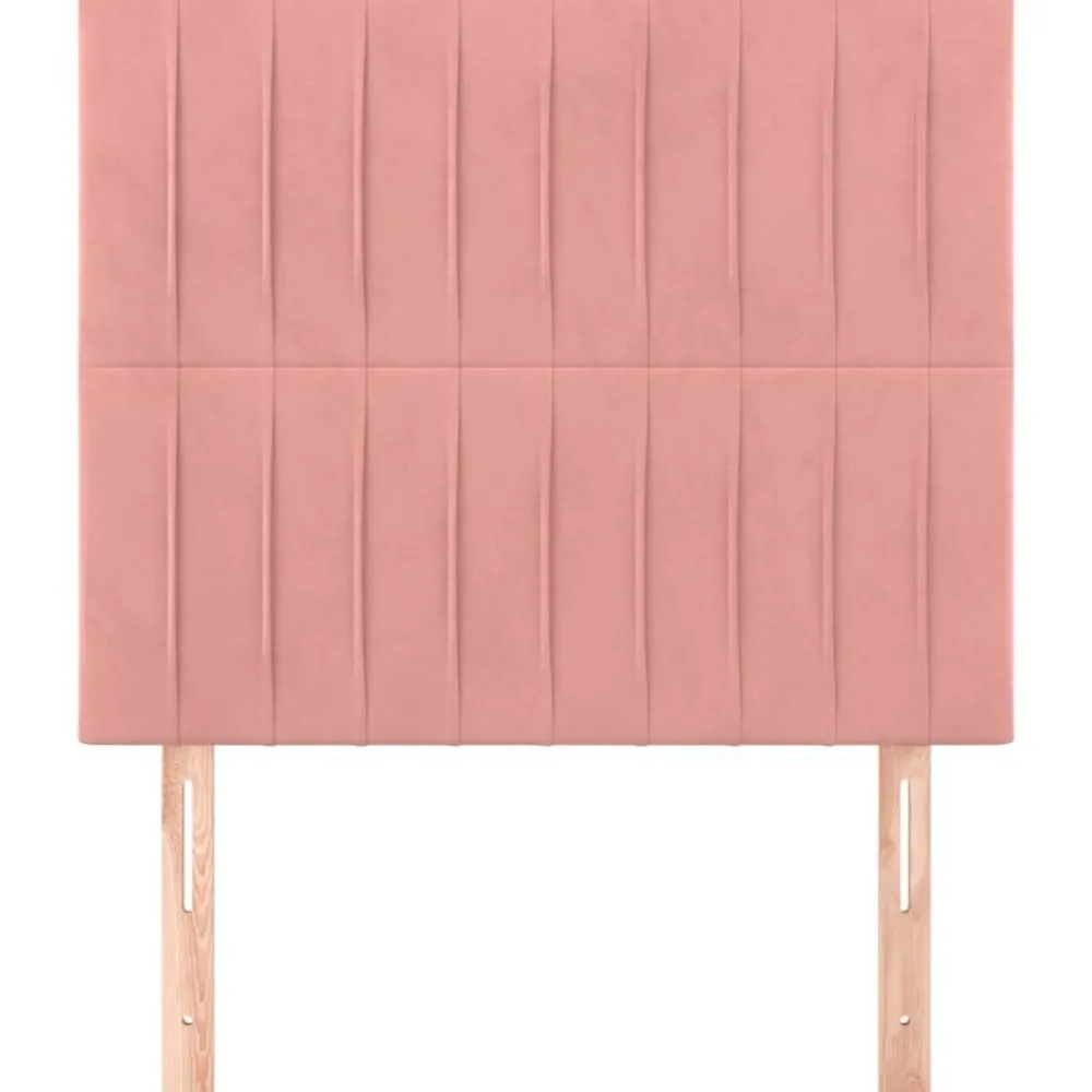 vidaXL Cabecero de cama 80x5x118/128 cm Terciopelo Rosa Sale