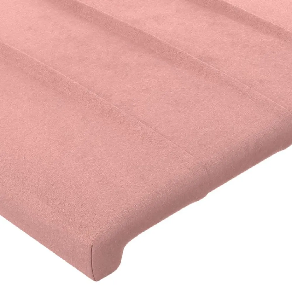 vidaXL Cabecero de cama 80x5x118/128 cm Terciopelo Rosa Sale