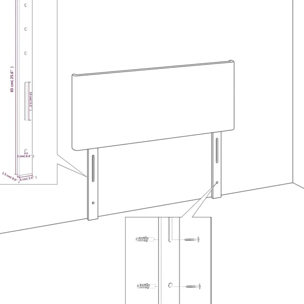 vidaXL Cabecero de cama 80x5x118/128 cm Terciopelo Rosa Sale