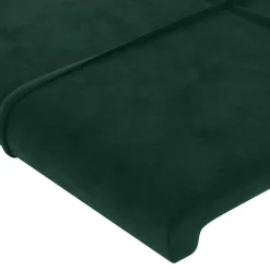 vidaXL Cabecero de cama 80x5x118/128 cm Terciopelo Verde oscuro Online