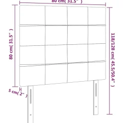 vidaXL Cabecero de cama 80x5x118/128 cm Terciopelo Verde oscuro Online