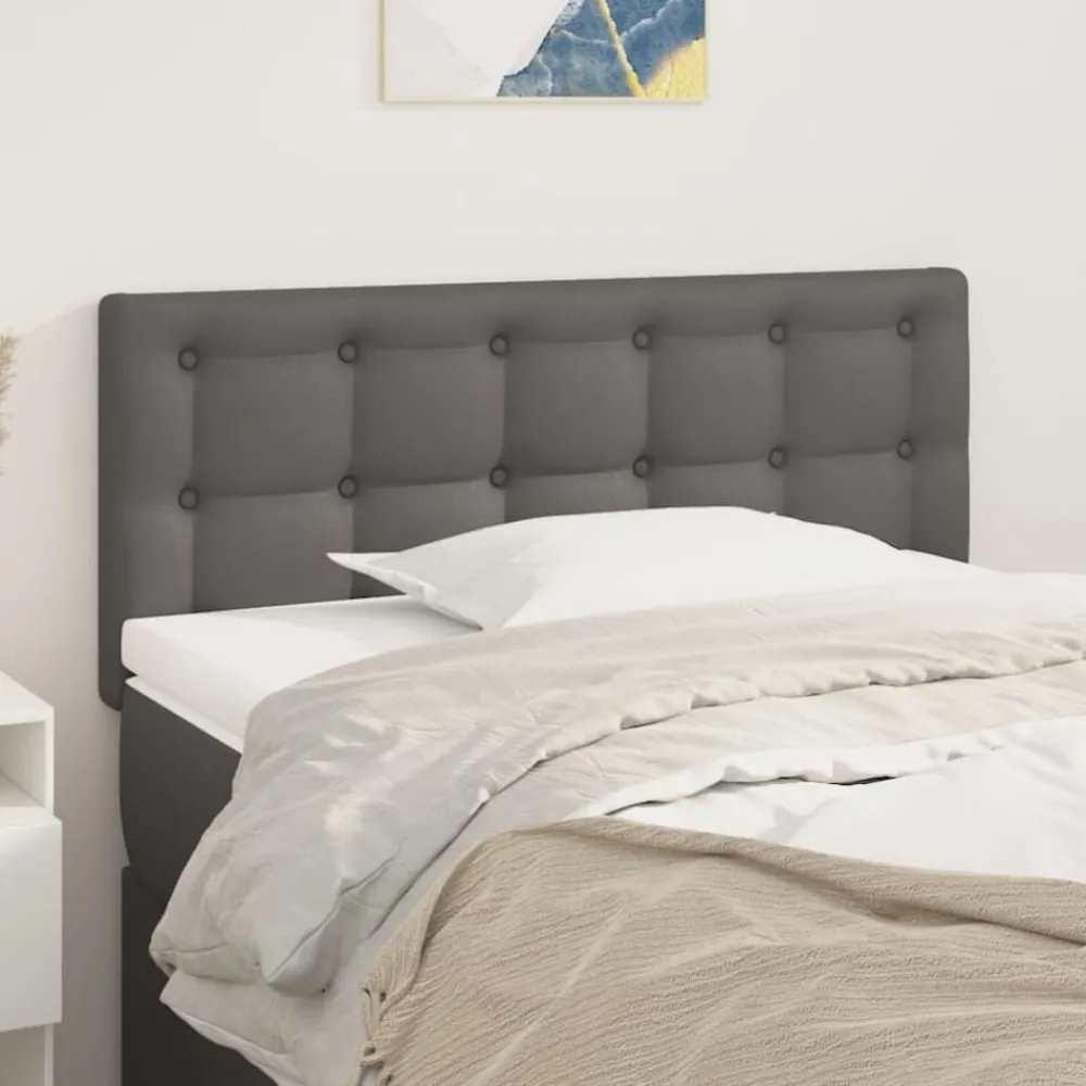 vidaXL Camas Y Accesorios-Cabecero de cuero sintético 80x5x78/88 cm