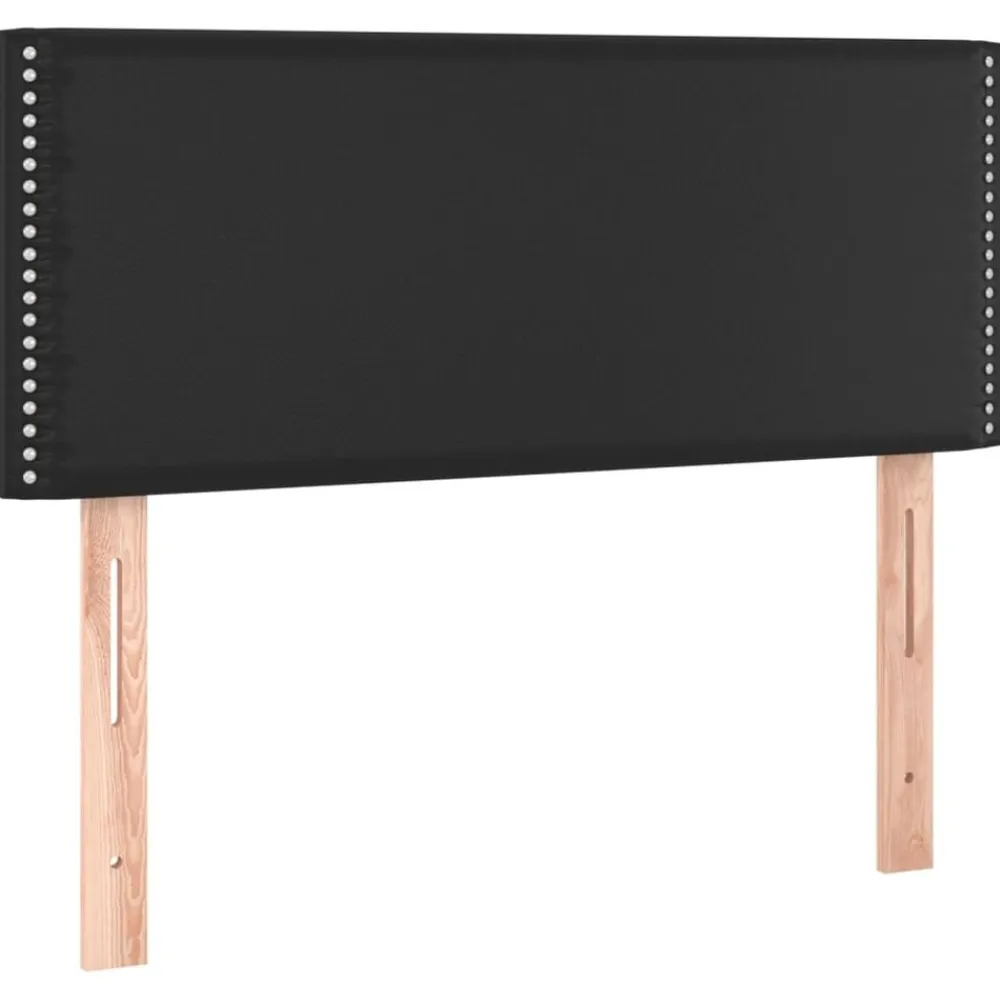 vidaXL Cabecero de cuero sintético 80x5x78/88 cm Negro Outlet