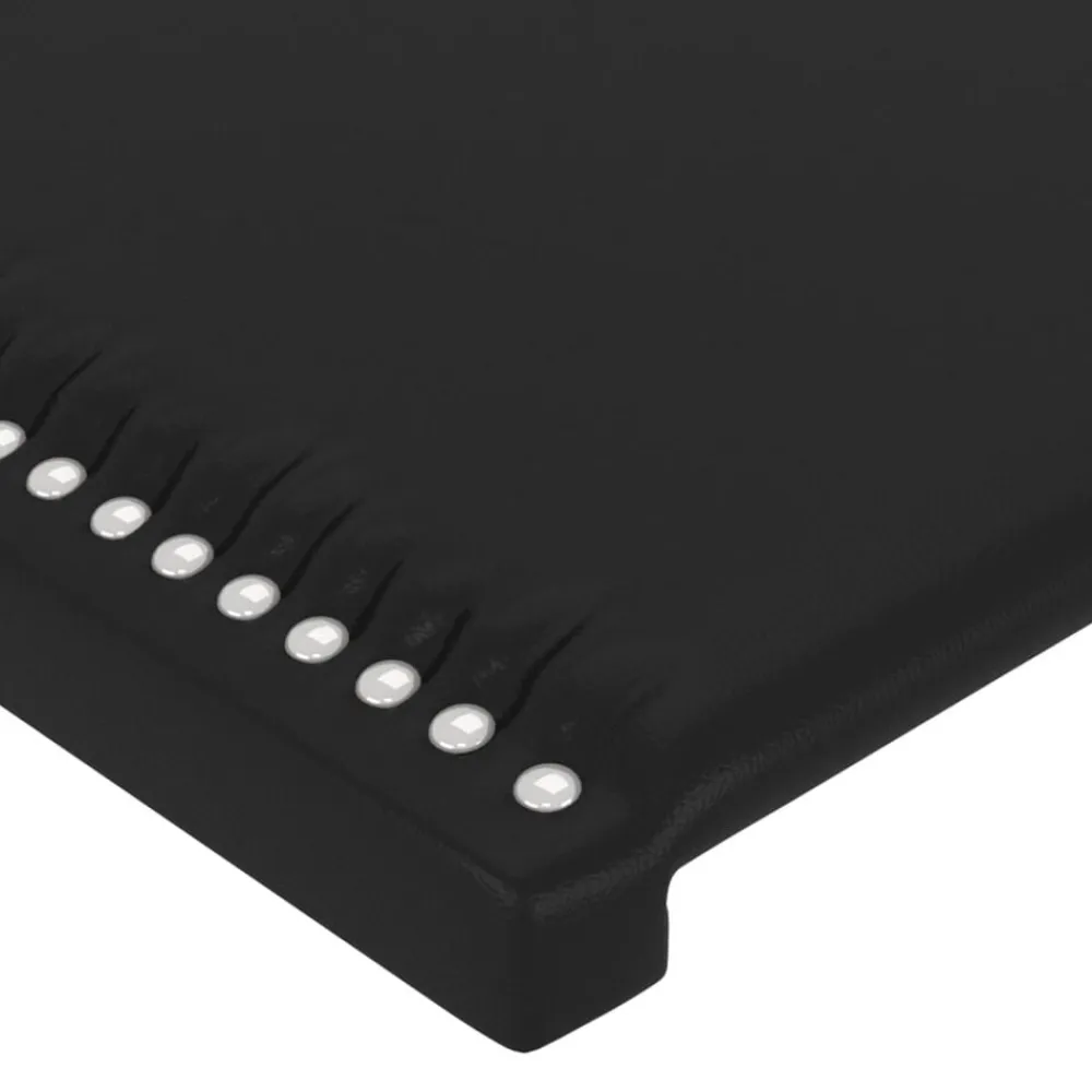 vidaXL Cabecero de cuero sintético 80x5x78/88 cm Negro Outlet