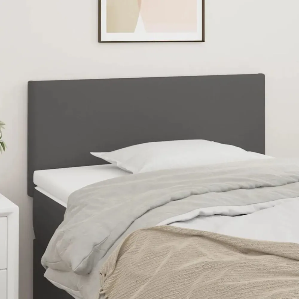 vidaXL Camas Y Accesorios-Cabecero de cuero sintético 80x5x78/88 cm