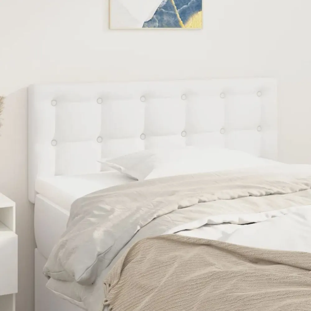 vidaXL Cabecero de cuero sintético 80x5x78/88 cm Blanco Hot
