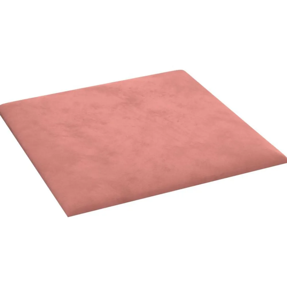 vidaXL Cabecero de Pared 12 pcs 30 x 30 cm Terciopelo Rosa Sale