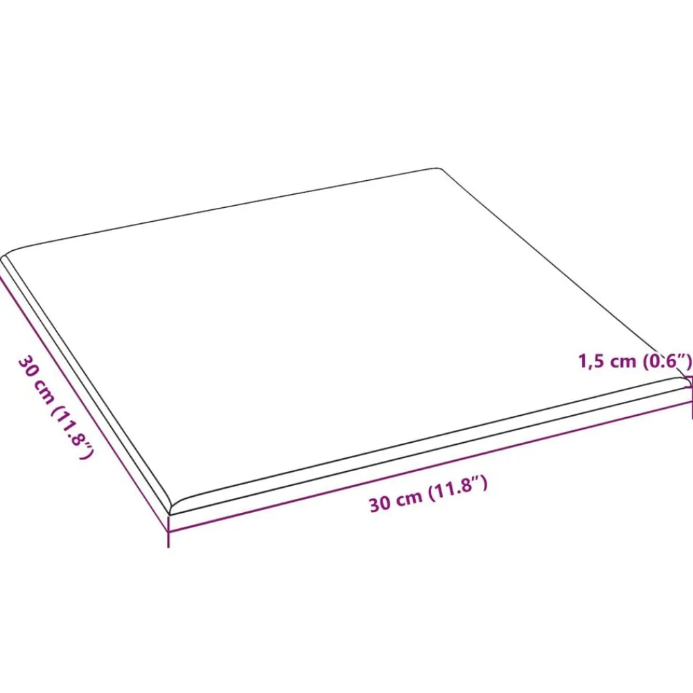 vidaXL Cabecero de Pared 12 pcs 30 x 30 cm Terciopelo Rosa Sale