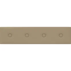 vidaXL Materiales De Construcción-Cabecero de Pared 12 pcs 60 x 15 cm Cuero sintético