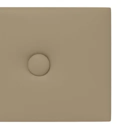 vidaXL Materiales De Construcción-Cabecero de Pared 12 pcs 60 x 15 cm Cuero sintético