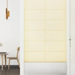 vidaXL Materiales De Construcción-Cabecero de Pared 12 pcs 60 x 30 cm Cuero sintético