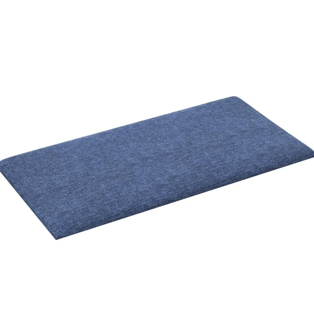 vidaXL Cabecero de Pared 12 pcs 30 x 15 cm tela Azul Online