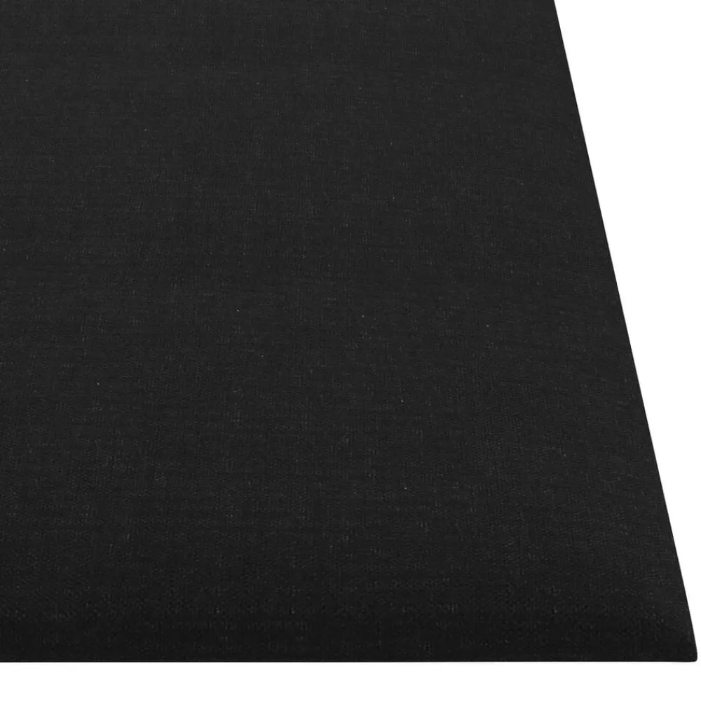 vidaXL Cabecero de Pared 12 pcs 30 x 30 cm tela Negro Hot