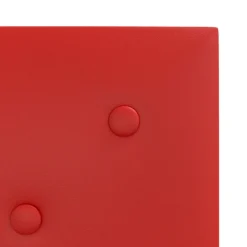 vidaXL Cabecero de Pared 12 pcs Rojo vino 30 x 30 cm Cuero sintético Rojo vino tinto Online