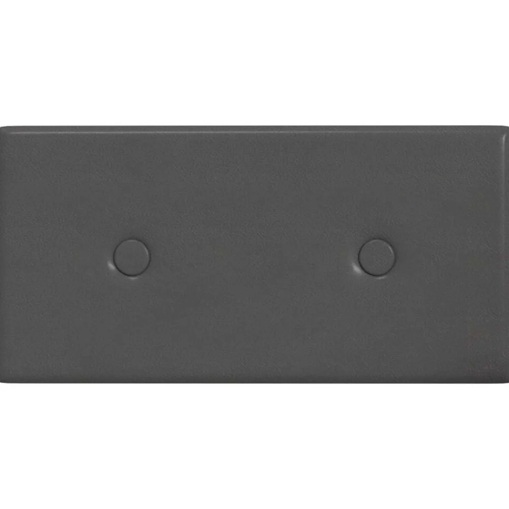 vidaXL Materiales De Construcción-Cabecero de Pared 12 pcs 30 x 15 cm Cuero sintético