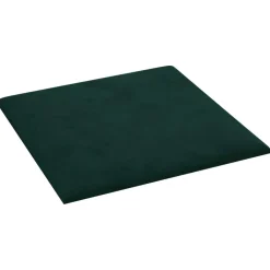 vidaXL Cabecero de Pared 12 pcs 30 x 30 cm Terciopelo Verde oscuro Outlet