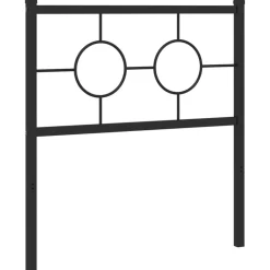 vidaXL Camas Y Accesorios-Cabecero de repuesto de metal 75 cm