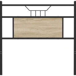 vidaXL Camas Y Accesorios-Cabecero de repuesto de madera de ingeniería y acero 75 cm