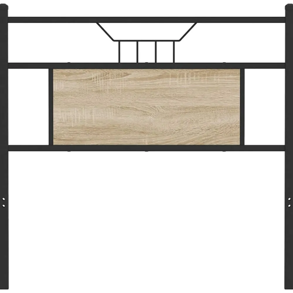 vidaXL Camas Y Accesorios-Cabecero de repuesto de madera de ingeniería y acero 75 cm