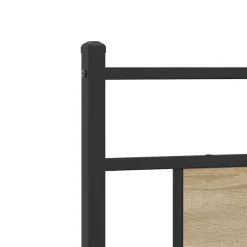 vidaXL Camas Y Accesorios-Cabecero de repuesto de madera de ingeniería y acero 75 cm