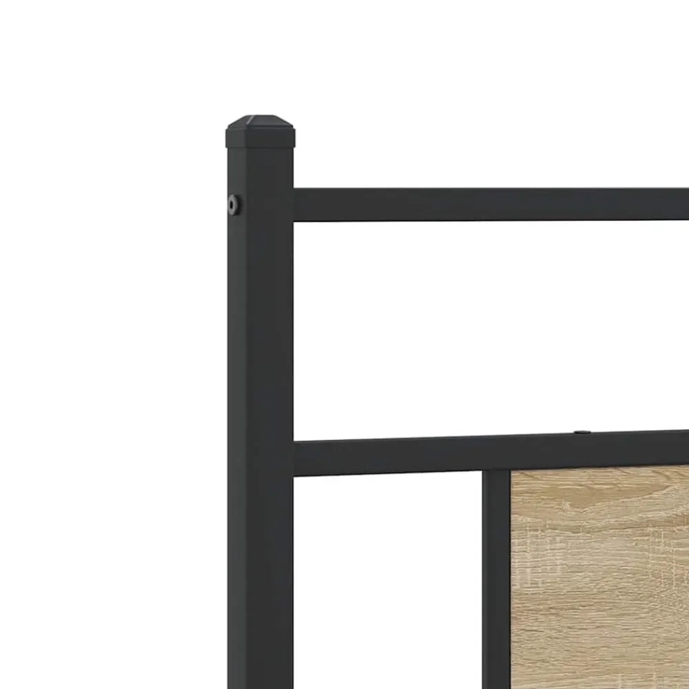vidaXL Camas Y Accesorios-Cabecero de repuesto de madera de ingeniería y acero 75 cm