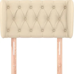 vidaXL Cabecero de tela color 83x23x78/88 cm Crema Best