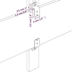 vidaXL Camas Y Accesorios-Cabecero de tela 80x5x78/88 cm