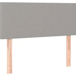 vidaXL Cabecero de tela 80x5x78/88 cm Gris claro New