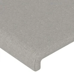 vidaXL Cabecero de tela 80x5x78/88 cm Gris claro New