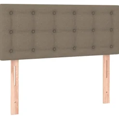 vidaXL Cabecero de tela gris taupe 80x5x78/88 cm Taupé New